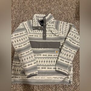 Carhartt pull over fuzzy sweater